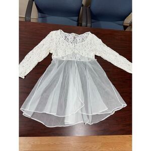 Val Mode Vintage Lingerie Bridal Lace Nightgown Size Medium